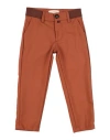 Baronio Toddler Boy Pants Tan Size 6 Cotton, Polyamide, Elastane In Brown