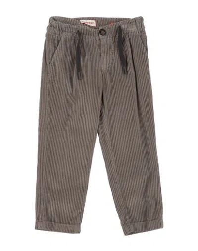 Baronio Babies'  Toddler Boy Pants Taupe Size 5 Cotton In Brown