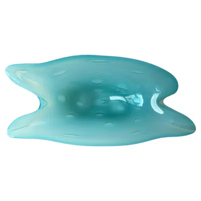 Pre-owned Barovier&toso Italian Murano Blue Art Glass Bowl Barovier Et Toso, Circa Mid-20th Century
