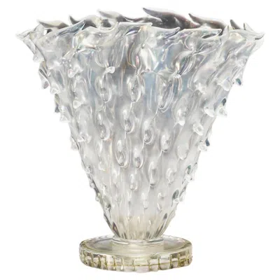 Pre-owned Barovier&toso Medusa Table Lamp By Ercole Barovier, Venetian Crystal, 1935 In Transparent