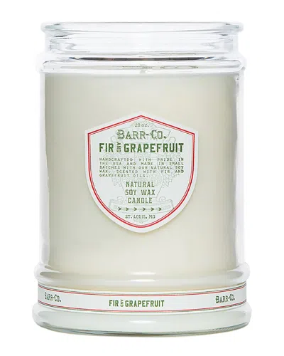 Barr-co. Fir & Grapefruit Tumbler Candle In Clear