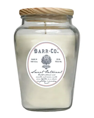 Barr-co. Sweet Oatmeal Vase Candle In Clear