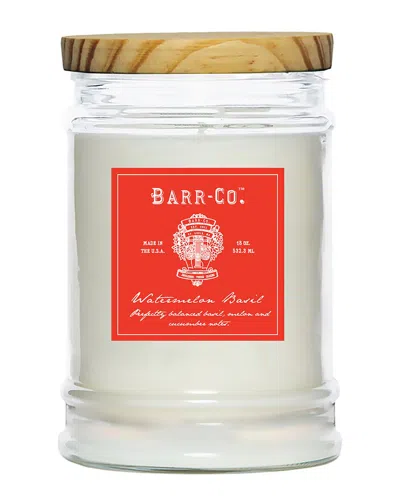 Barr-co. Watermelon Basil Tumbler Candle In Clear