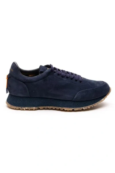 Barracuda Blue Suede Sneakers