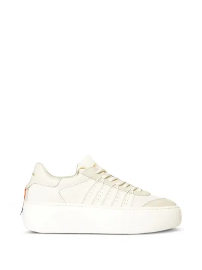 Barracuda Bolla Crochet-knit Leather Sneakers In Multi