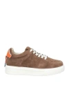 Barracuda Man Sneakers Brown Size 7 Leather