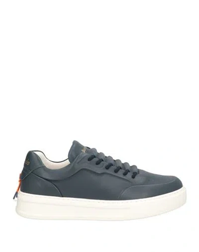 Barracuda Man Sneakers Navy Size 6 Leather