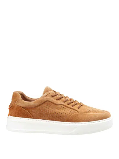 Barracuda Phoenix Slip-on Sneaker In Suede Leather In Brown