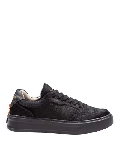 Barracuda Phoenix Sneakers In Black Pony Hair