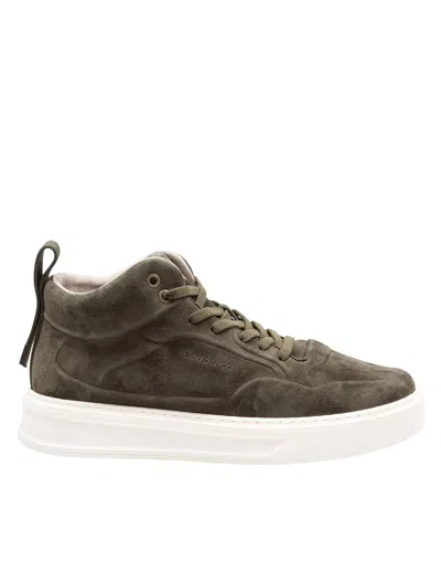 BARRACUDA PHOENIX SUEDE SNEAKERS, MILITARY GREEN
