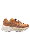 Barracuda Round-one Sneakers In Technical Fabric And Suede In Brown