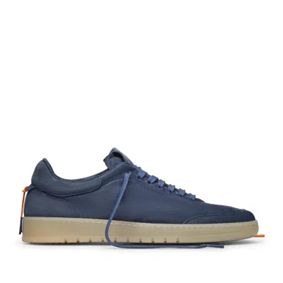 Barracuda Sneakers Guga In Suede Denim In Gray