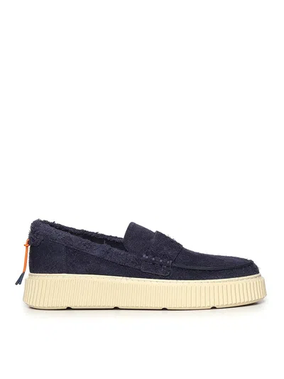Barracuda Suede Loafers In Blue