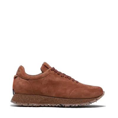Barracuda Tan Suede Rocket Sneakers In Brown
