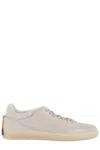 Barracuda Vintage-inspired Leather Sneakers With Perforated Toe Box In Grey