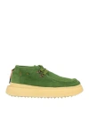 Barracuda Woman Lace-up Shoes Green Size 10 Leather
