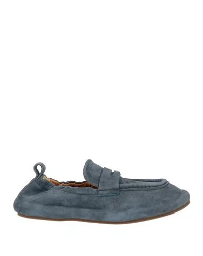 Barracuda Woman Loafers Slate Blue Size 6 Leather