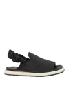 Barracuda Woman Sandals Black Size 11 Soft Leather In Black
