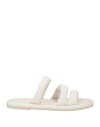 Barracuda Woman Sandals White Size 8 Leather