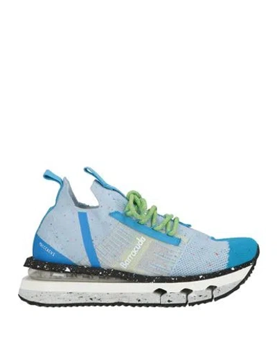 Barracuda Woman Sneakers Azure Size 8 Textile Fibers In Blue