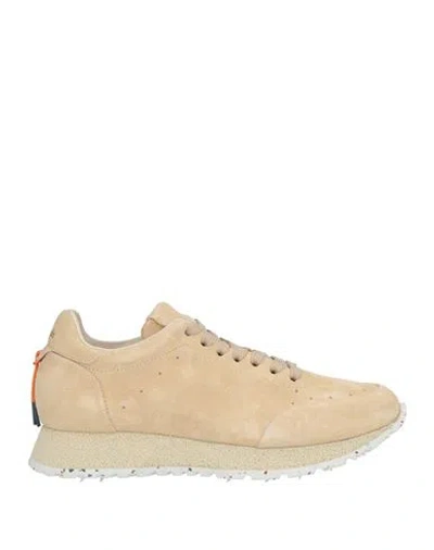 Barracuda Woman Sneakers Beige Size 7 Leather In Multi