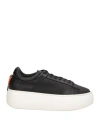 Barracuda Woman Sneakers Black Size 8 Leather