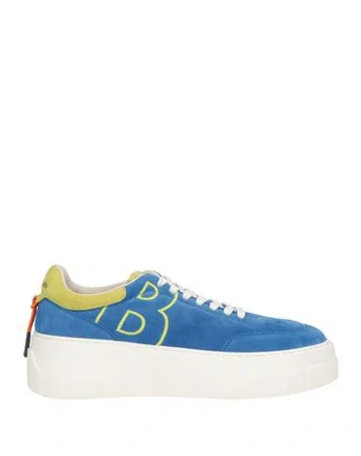 Barracuda Woman Sneakers Bright Blue Size 6 Leather