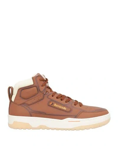 Barracuda Woman Sneakers Brown Size 8 Leather