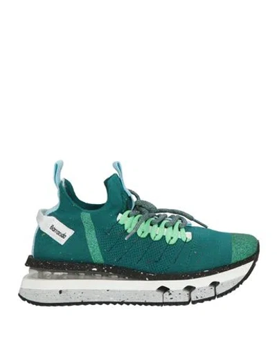 Barracuda Woman Sneakers Emerald Green Size 7 Textile Fibers