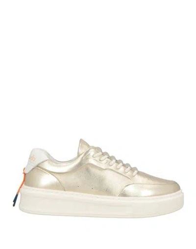 Barracuda Woman Sneakers Gold Size 6 Leather