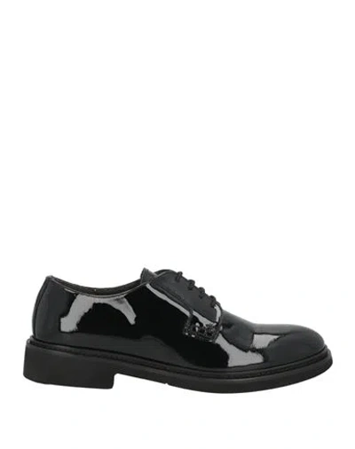 Barracuda's Collection Woman Lace-up Shoes Black Size 7 Leather