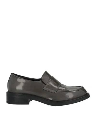Barracuda's Collection Woman Loafers Lead Size 8 Leather