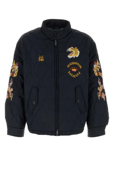 Barracuta Navy Blue Nylon Jacket