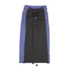 Barragan Recinto Drawstring Pegadita Cobalt Midi Skirt In Blue