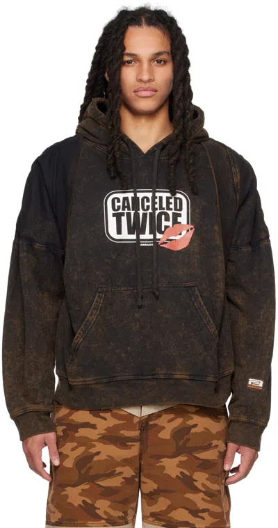 Barragan Ssense Exclusive Brown 'canceled Twice' Hoodie