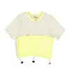 Barragan White & Yellow Ceniza Drawstring Pegadita Baby Tee In Multi