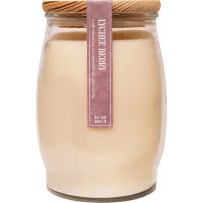 Barr-co. Barr-co Grove Barrel Candle In Pink