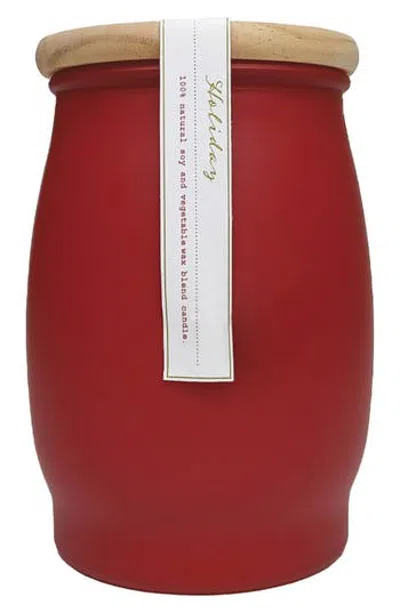 Barr-co. Barr-co Holiday Barrel Candle In Brown