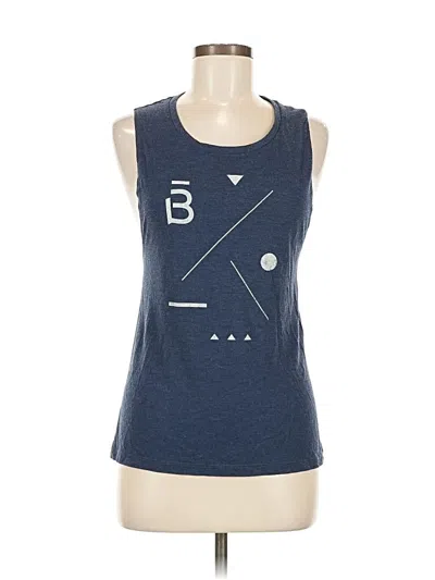 Pre-owned Barre3 Active Tank Top In Blue