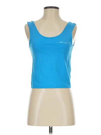 Pre-owned Barre3 Active Tank Top In Blue