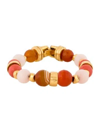 Pre-owned Barrera Bead Bracelet, 6.5" In Multi