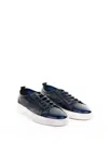 Barret Blue Leather Sneaker In Blue