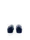 Barret Navy Blue Suede Slip-on Sneaker