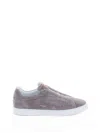Barret Slip On Greige Suede Sneaker In Gray
