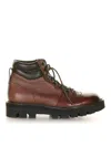 Barrett Brown Leather Boots In Brown