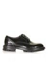 Barrett Brushed Leather Derby In Black
