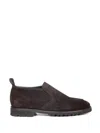 BARRETT DARK BROWN SUEDE SLIP-ON ANKLE BOOT