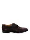 Barrett Derby In Dark Brown Suede In Brown