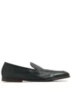Barrett Dune Leather Loafers In Green