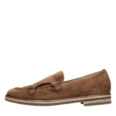Barrett Flat Shoes Brown In Marrone Scuri